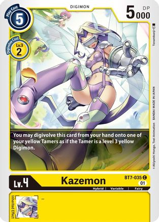 Kazemon (BT7-035) - Next Adventure - Premium Digimon Single from Bandai - Just $0.25! Shop now at Game Crave Tournament Store