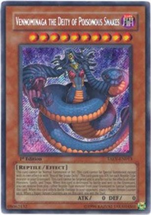 Vennominaga the Deity of Poisonous Snakes (TAEV-EN013) - Tactical Evolution 1st Edition - Premium Yugioh Single from Konami - Just $41.98! Shop now at Game Crave Tournament Store