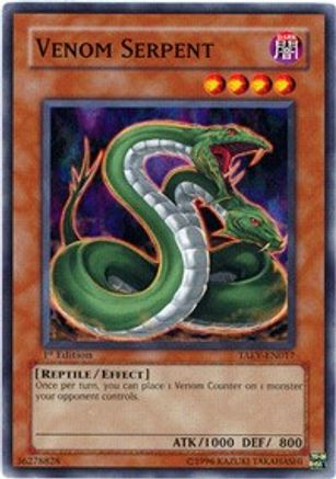 Venom Serpent (TAEV-EN017) - Tactical Evolution 1st Edition - Premium Yugioh Single from Konami - Just $0.26! Shop now at Game Crave Tournament Store