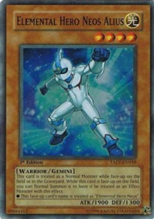 Elemental Hero Neos Alius (TAEV-EN018) - Tactical Evolution 1st Edition - Premium Yugioh Single from Konami - Just $2.14! Shop now at Game Crave Tournament Store