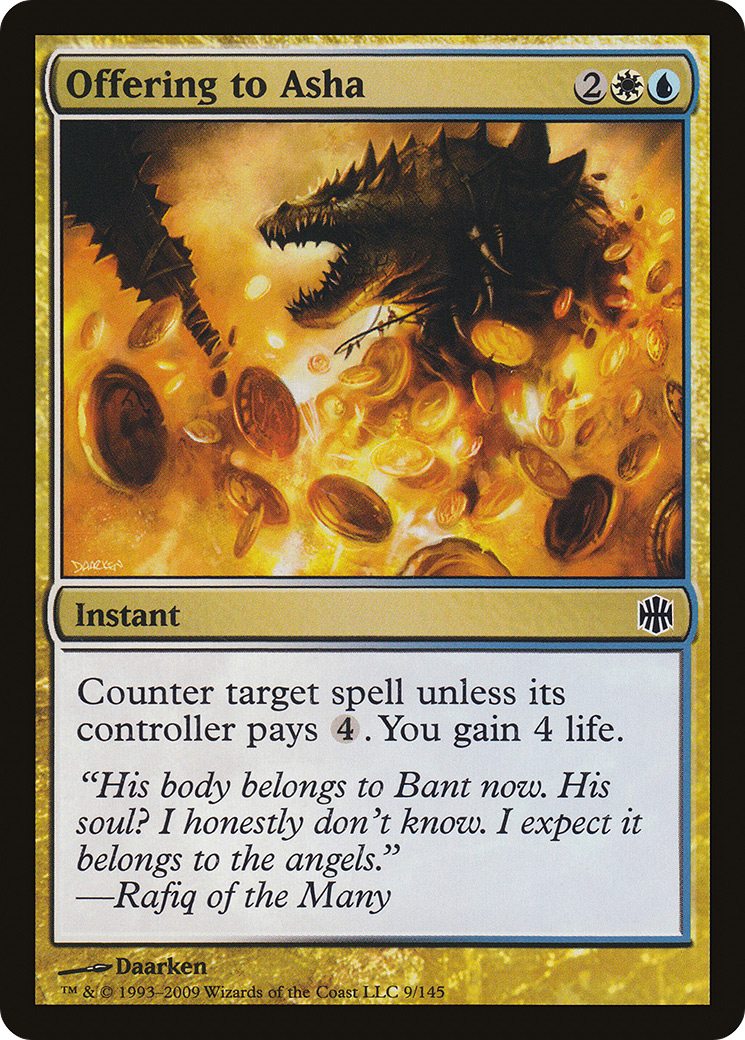 Offering to Asha (ARB-009) - Alara Reborn - Premium MTG Single from Wizards of the Coast - Just $0.25! Shop now at Game Crave Tournament Store
