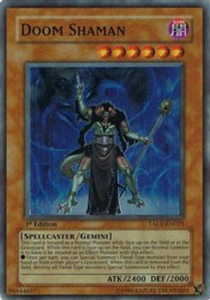 Doom Shaman (TAEV-EN025) - Tactical Evolution 1st Edition - Premium Yugioh Single from Konami - Just $0.30! Shop now at Game Crave Tournament Store