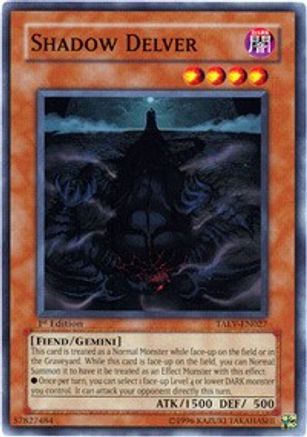 Shadow Delver (TAEV-EN027) - Tactical Evolution 1st Edition - Premium Yugioh Single from Konami - Just $0.25! Shop now at Game Crave Tournament Store