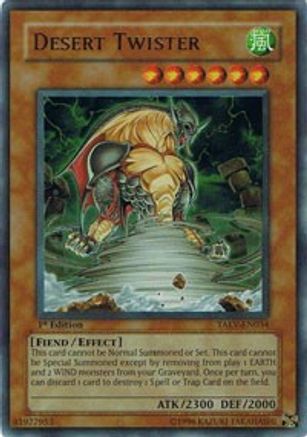 Desert Twister (TAEV-EN034) - Tactical Evolution 1st Edition - Premium Yugioh Single from Konami - Just $0.31! Shop now at Game Crave Tournament Store
