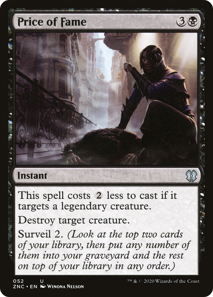 Price of Fame (ZNC-052) - Zendikar Rising Commander - Premium MTG Single from Wizards of the Coast - Just $0.25! Shop now at Game Crave Tournament Store