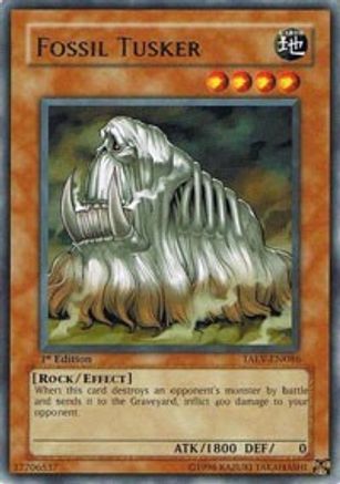 Fossil Tusker (TAEV-EN086) - Tactical Evolution 1st Edition - Premium Yugioh Single from Konami - Just $0.48! Shop now at Game Crave Tournament Store