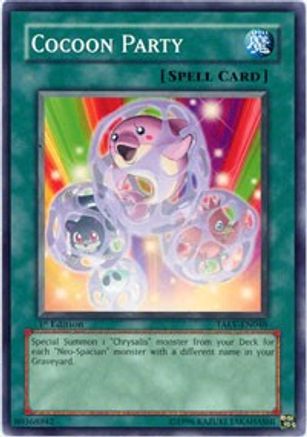 Cocoon Party (TAEV-EN048) - Tactical Evolution 1st Edition - Premium Yugioh Single from Konami - Just $0.25! Shop now at Game Crave Tournament Store