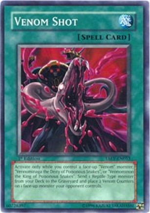 Venom Shot (TAEV-EN053) - Tactical Evolution 1st Edition - Premium Yugioh Single from Konami - Just $0.31! Shop now at Game Crave Tournament Store