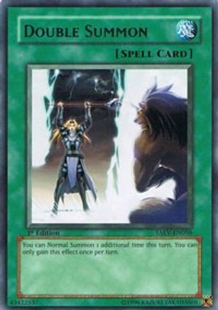 Double Summon (TAEV-EN056) - Tactical Evolution Unlimited - Premium Yugioh Single from Konami - Just $0.84! Shop now at Game Crave Tournament Store
