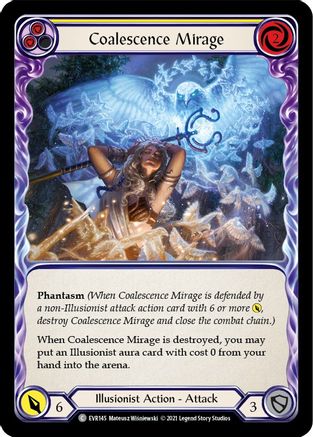 Coalescence Mirage (Yellow) (EVR145) - Everfest 1st Edition Rainbow Foil - Premium Flesh And Blood Single from Legend Story Studios - Just $0.08! Shop now at Game Crave Tournament Store