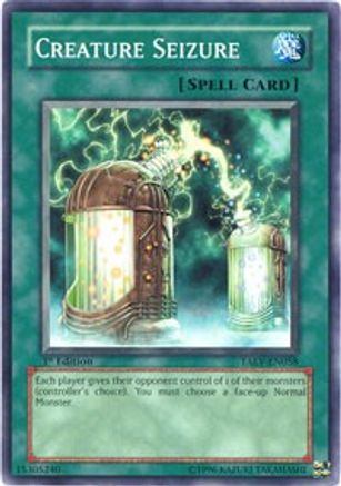 Creature Seizure (TAEV-EN058) - Tactical Evolution Unlimited - Premium Yugioh Single from Konami - Just $0.25! Shop now at Game Crave Tournament Store