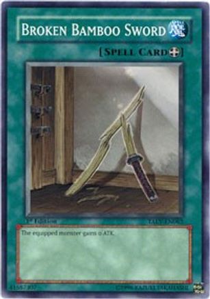 Broken Bamboo Sword (TAEV-EN062) - Tactical Evolution 1st Edition - Premium Yugioh Single from Konami - Just $0.78! Shop now at Game Crave Tournament Store