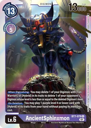 AncientSphinxmon (BT7-078) - Next Adventure Foil - Premium Digimon Single from Bandai - Just $0.25! Shop now at Game Crave Tournament Store