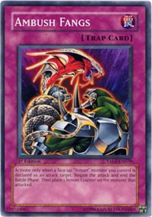 Ambush Fangs (TAEV-EN070) - Tactical Evolution 1st Edition - Premium Yugioh Single from Konami - Just $0.25! Shop now at Game Crave Tournament Store