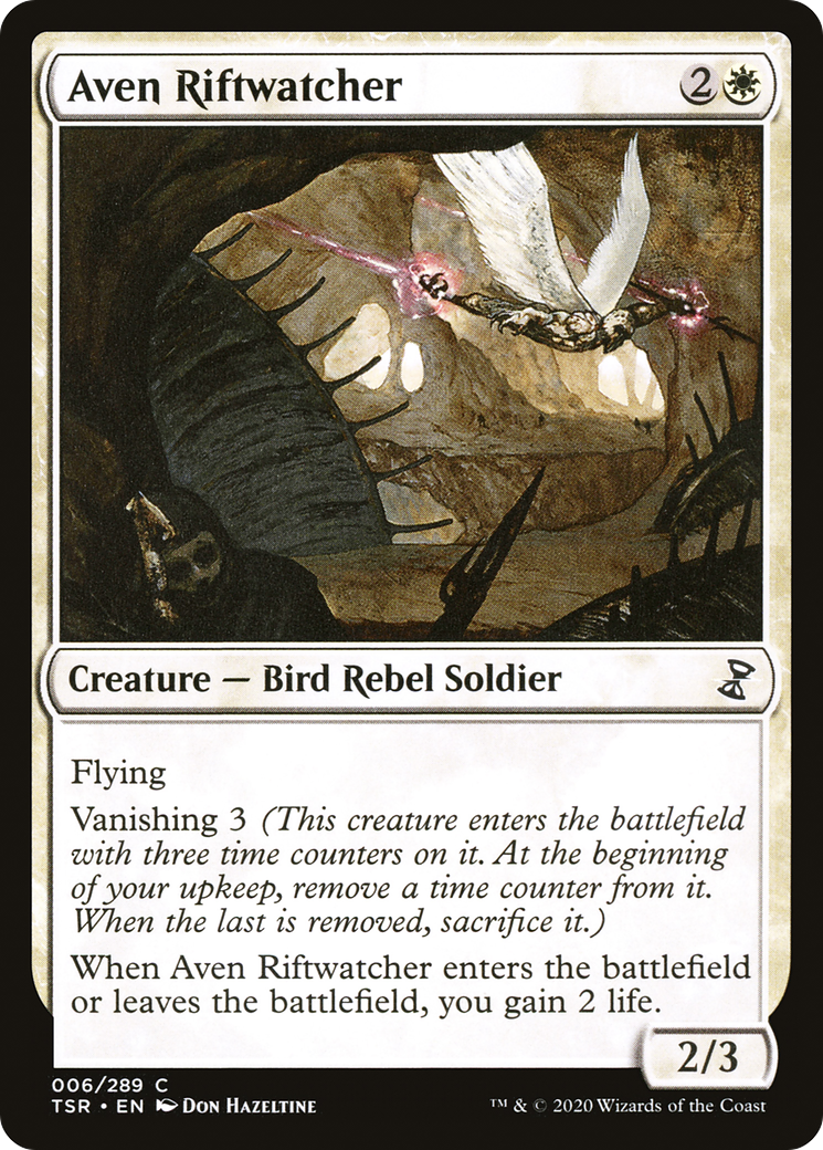 Aven Riftwatcher (TSR-006) - Time Spiral Remastered - Premium MTG Single from Wizards of the Coast - Just $0.08! Shop now at Game Crave Tournament Store
