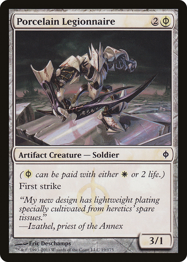 Porcelain Legionnaire (NPH-019) - New Phyrexia Foil - Premium MTG Single from Wizards of the Coast - Just $6.30! Shop now at Game Crave Tournament Store