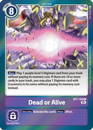 Dead or Alive (BT7-109) - Next Adventure Foil - Premium Digimon Single from Bandai - Just $0.25! Shop now at Game Crave Tournament Store