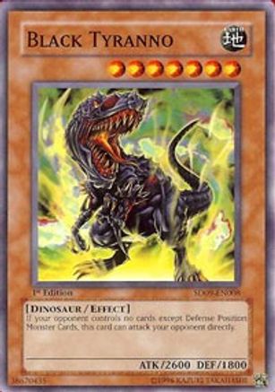 Black Tyranno (SD09-EN008) - Structure Deck: Dinosaur's Rage 1st Edition - Premium Yugioh Single from Konami - Just $0.26! Shop now at Game Crave Tournament Store