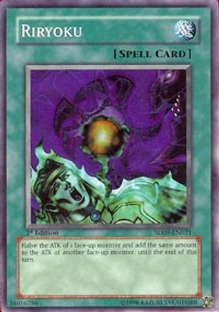 Riryoku (SD09-EN021) - Structure Deck: Dinosaur's Rage 1st Edition - Premium Yugioh Single from Konami - Just $0.26! Shop now at Game Crave Tournament Store