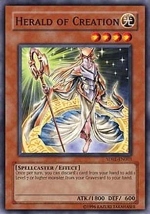 Herald of Creation (SDRL-EN003) - Structure Deck: Rise of the Dragon Lords 1st Edition - Premium Yugioh Single from Konami - Just $0.25! Shop now at Game Crave Tournament Store