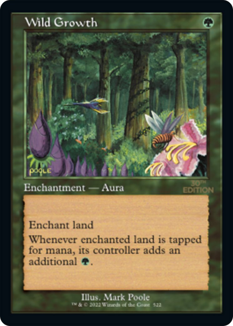 Wild Growth (30A-522) - 30th Anniversary Edition - Premium MTG Single from Wizards of the Coast - Just $27.19! Shop now at Game Crave Tournament Store