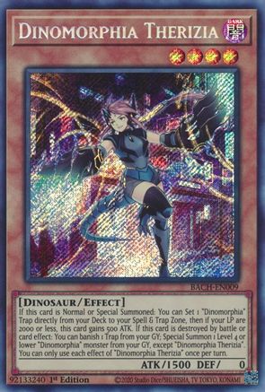 Dinomorphia Therizia (BACH-EN009) - Battle of Chaos 1st Edition - Premium Yugioh Single from Konami - Just $0.78! Shop now at Game Crave Tournament Store