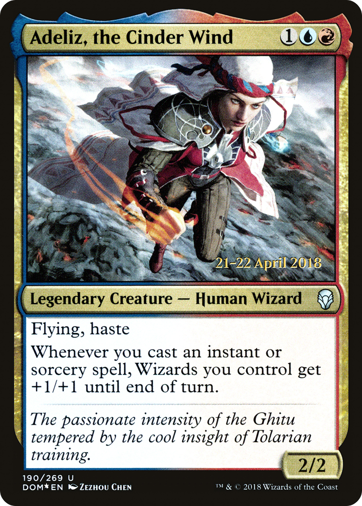 Adeliz, the Cinder Wind (PDOM-190S) - Dominaria Promos Foil - Premium MTG Single from Wizards of the Coast - Just $0.20! Shop now at Game Crave Tournament Store