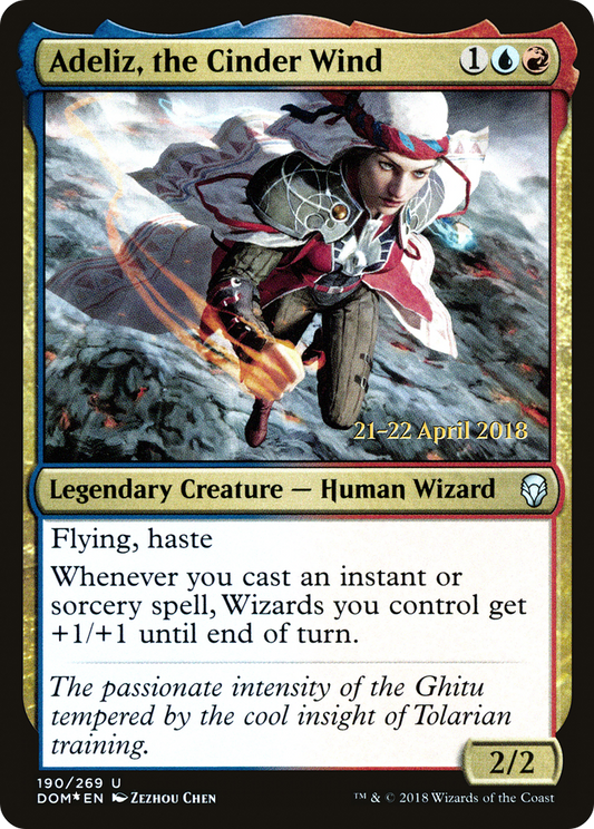 Adeliz, the Cinder Wind (PDOM-190S) - Dominaria Promos Foil - Premium MTG Single from Wizards of the Coast - Just $0.20! Shop now at Game Crave Tournament Store