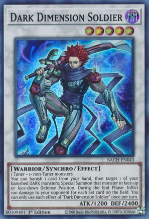 Dark Dimension Soldier (BACH-EN043) - Battle of Chaos 1st Edition - Premium Yugioh Single from Konami - Just $0.25! Shop now at Game Crave Tournament Store
