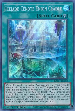 Icejade Cenote Enion Cradle (BACH-EN052) - Battle of Chaos 1st Edition - Premium Yugioh Single from Konami - Just $0.24! Shop now at Game Crave Tournament Store
