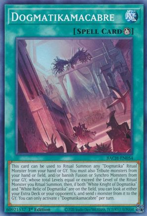 Dogmatikamacabre (BACH-EN054) - Battle of Chaos 1st Edition - Premium Yugioh Single from Konami - Just $0.25! Shop now at Game Crave Tournament Store