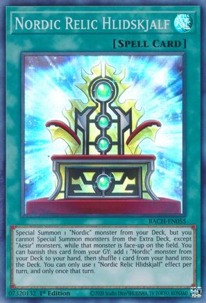 Nordic Relic Hlidskjalf (BACH-EN055) - Battle of Chaos 1st Edition - Premium Yugioh Single from Konami - Just $0.08! Shop now at Game Crave Tournament Store