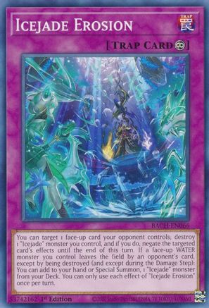 Icejade Erosion (BACH-EN066) - Battle of Chaos 1st Edition - Premium Yugioh Single from Konami - Just $0.25! Shop now at Game Crave Tournament Store