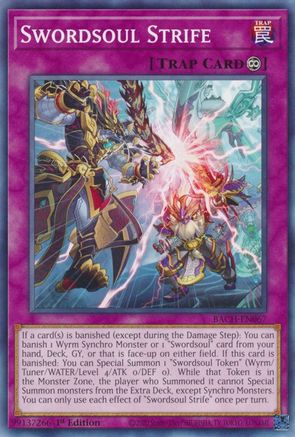 Swordsoul Strife (BACH-EN067) - Battle of Chaos 1st Edition - Premium Yugioh Single from Konami - Just $0.25! Shop now at Game Crave Tournament Store