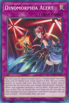 Dinomorphia Alert (BACH-EN069) - Battle of Chaos 1st Edition - Premium Yugioh Single from Konami - Just $0.08! Shop now at Game Crave Tournament Store