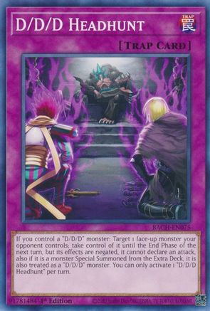 D/D/D Headhunt (BACH-EN075) - Battle of Chaos 1st Edition - Premium Yugioh Single from Konami - Just $0.25! Shop now at Game Crave Tournament Store