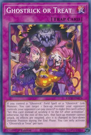 Ghostrick or Treat (BACH-EN076) - Battle of Chaos 1st Edition - Premium Yugioh Single from Konami - Just $0.25! Shop now at Game Crave Tournament Store