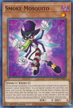 Smoke Mosquito (BACH-EN095) - Battle of Chaos 1st Edition - Premium Yugioh Single from Konami - Just $0.25! Shop now at Game Crave Tournament Store