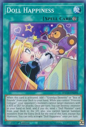 Doll Happiness (BACH-EN098) - Battle of Chaos 1st Edition - Premium Yugioh Single from Konami - Just $0.25! Shop now at Game Crave Tournament Store