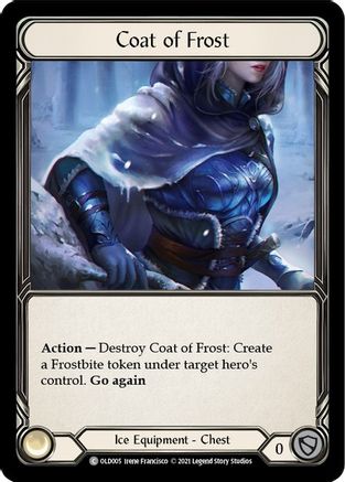 Coat of Frost (OLD005) - Blitz Deck: Tales of Aria - Oldhim - Premium Flesh And Blood Single from Legend Story Studios - Just $0.08! Shop now at Game Crave Tournament Store