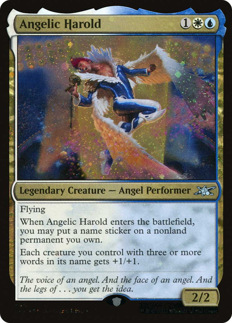 Angelic Harold (UNF-448) - Unfinity Foil - Premium MTG Single from Wizards of the Coast - Just $0.10! Shop now at Game Crave Tournament Store