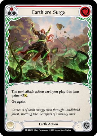 Earthlore Surge (Red) (BRI019) - Blitz Deck: Tales of Aria - Briar - Premium Flesh And Blood Single from Legend Story Studios - Just $0.55! Shop now at Game Crave Tournament Store