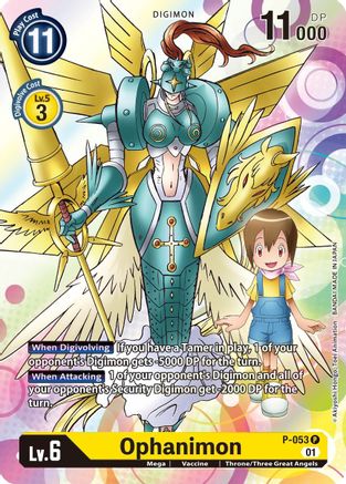 Ophanimon (P-053) - Digimon Promotion Cards Foil - Premium Digimon Single from Bandai - Just $0.29! Shop now at Game Crave Tournament Store