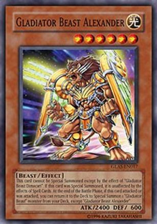 Gladiator Beast Alexander (GLAS-EN017) - Gladiator's Assault Unlimited - Premium Yugioh Single from Konami - Just $0.66! Shop now at Game Crave Tournament Store