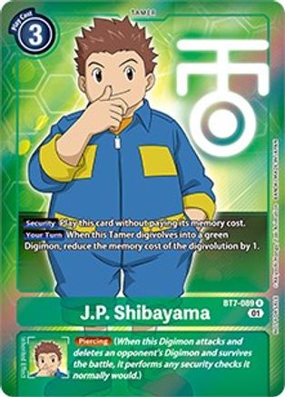 J.P. Shibayama (Box Topper) (BT7-089) - Next Adventure Foil - Premium Digimon Single from Bandai - Just $0.54! Shop now at Game Crave Tournament Store