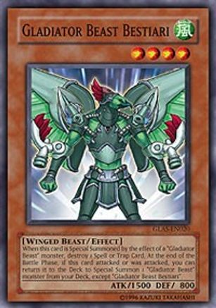 Gladiator Beast Bestiari (GLAS-EN020) - Gladiator's Assault Unlimited - Premium Yugioh Single from Konami - Just $0.53! Shop now at Game Crave Tournament Store