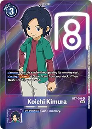 Koichi Kimura (Box Topper) (BT7-091) - Next Adventure Foil - Premium Digimon Single from Bandai - Just $4.52! Shop now at Game Crave Tournament Store