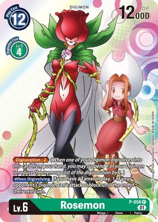 Rosemon (P-056) - Digimon Promotion Cards Foil - Premium Digimon Single from Bandai - Just $0.25! Shop now at Game Crave Tournament Store