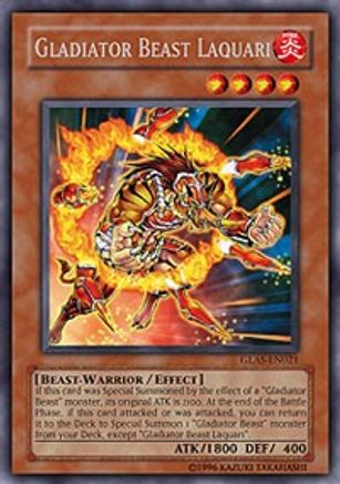 Gladiator Beast Laquari (GLAS-EN021) - Gladiator's Assault Unlimited - Premium Yugioh Single from Konami - Just $3.69! Shop now at Game Crave Tournament Store