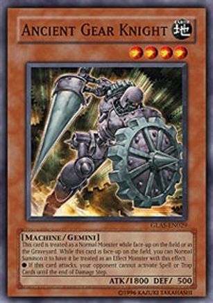 Ancient Gear Knight (GLAS-EN029) - Gladiator's Assault Unlimited - Premium Yugioh Single from Konami - Just $0.08! Shop now at Game Crave Tournament Store